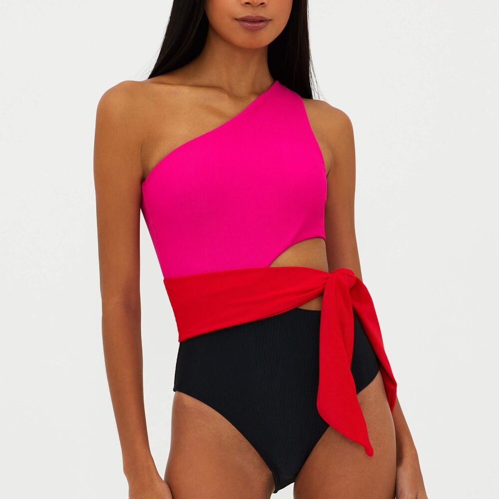 Beach Riot Carlie One Piece Glacier Colorblock Size LL / GLACIER COLORBLOCK